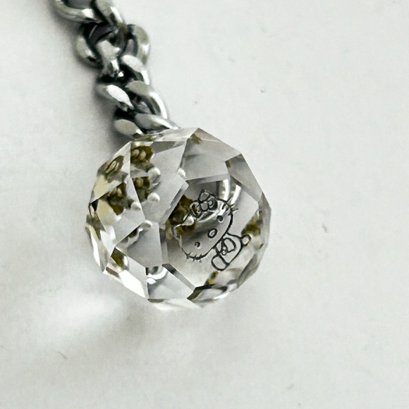 Vintage Hello Kitty Crystal Keychain Charm Sanrio Employee Gift~ 1980’s Rare! - Picture 2 of 11